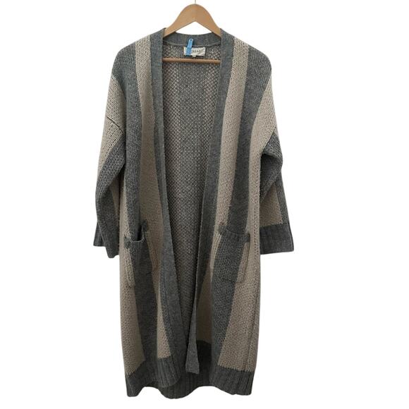 THE GREAT. Cozy Gray Knit Duster Cardigan Size S (1) - Picture 1 of 4
